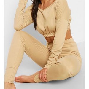 Crop top jogger set